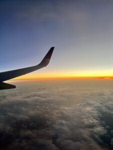 飛行機からの空